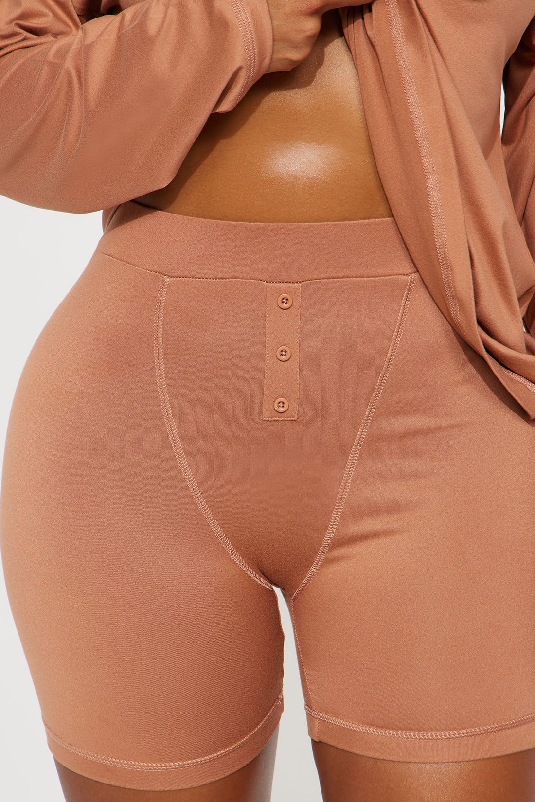 Me And You PJ Boxer Short Set - Mocha