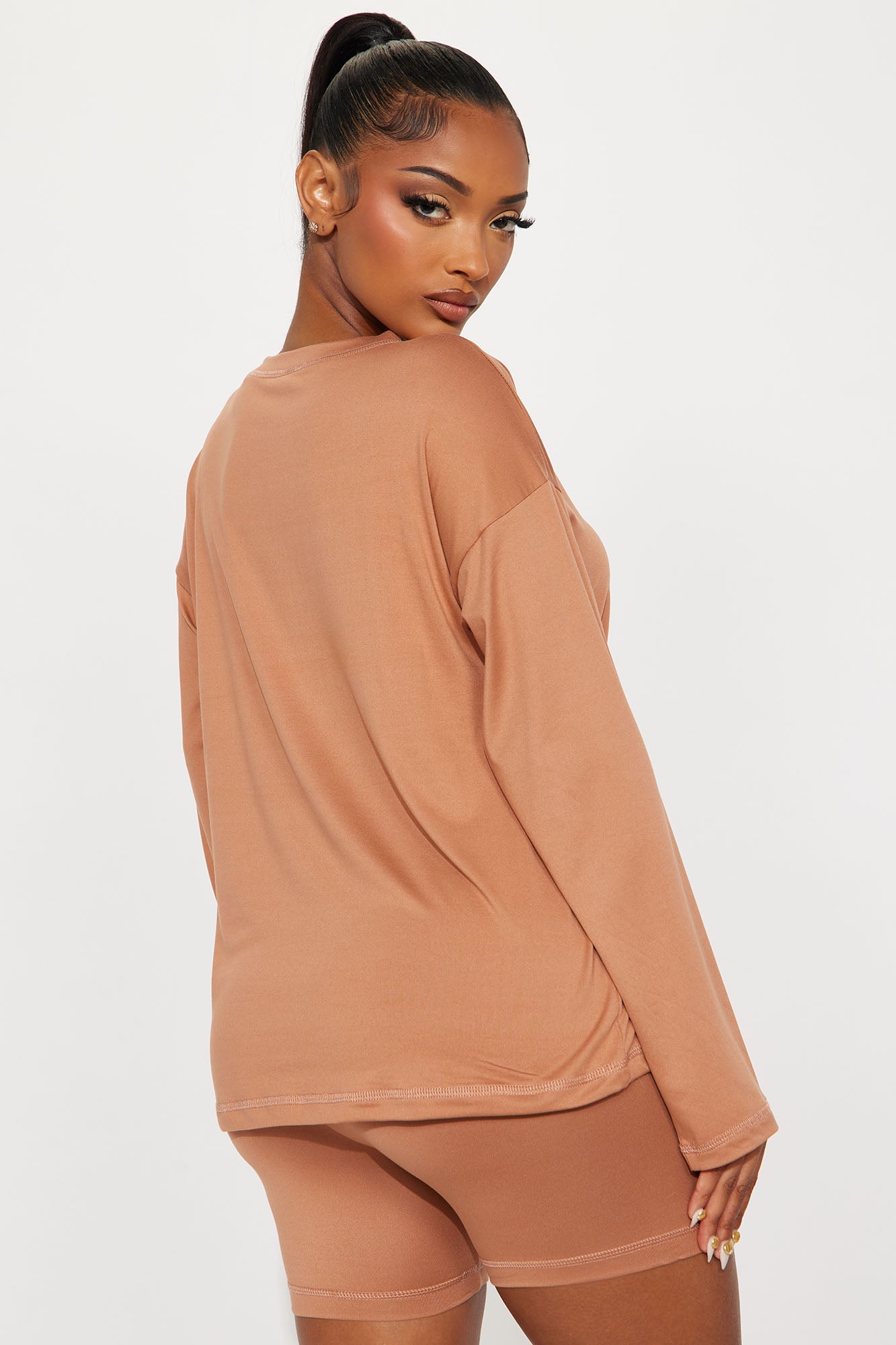 Me And You PJ Boxer Short Set - Mocha