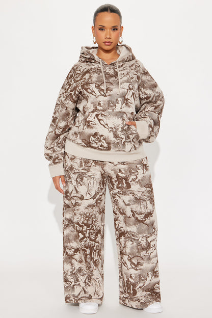 Heaven Made Fleece Oversized Hoodie - Taupe