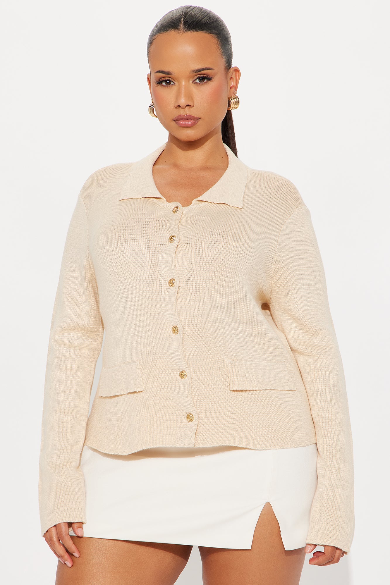 Kenny Hardware Cardigan - Beige