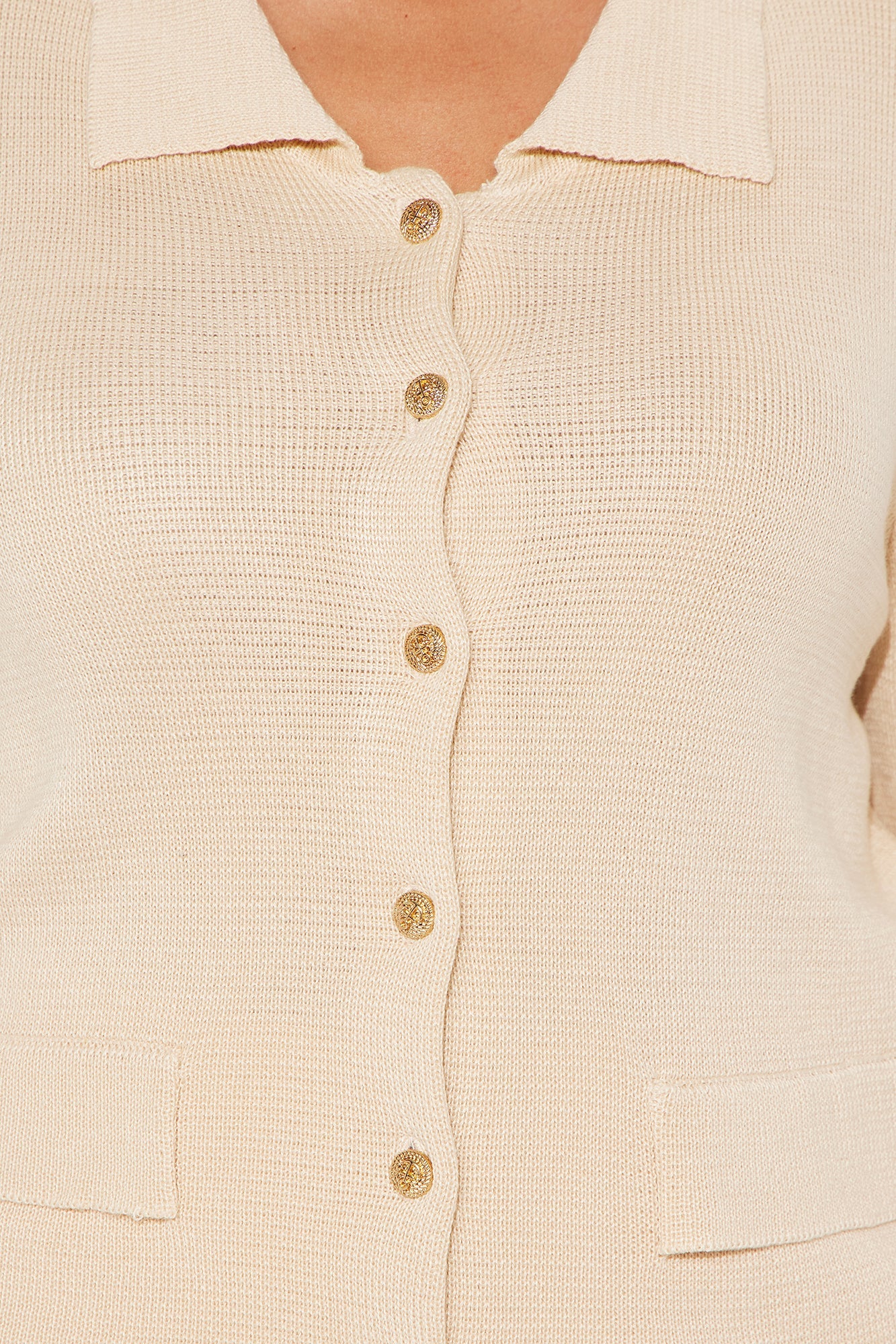 Kenny Hardware Cardigan - Beige
