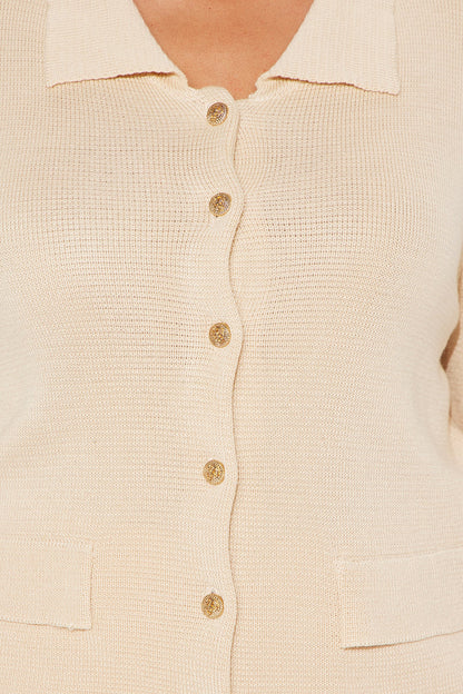 Kenny Hardware Cardigan - Beige