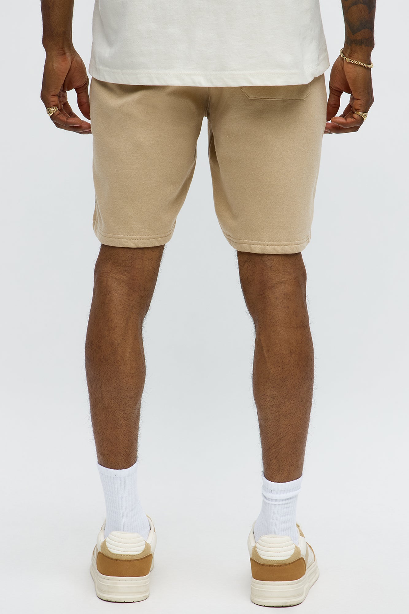 Dodge Hellcat Racing Embroidery Sweatshorts - Khaki