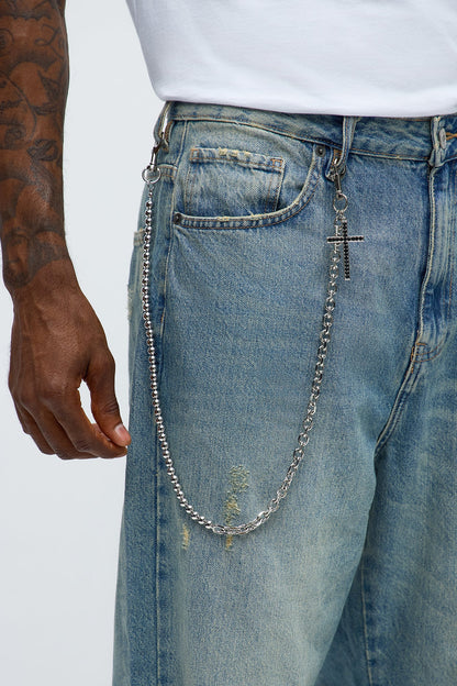 Sacred Steel Pant Chain - Silver