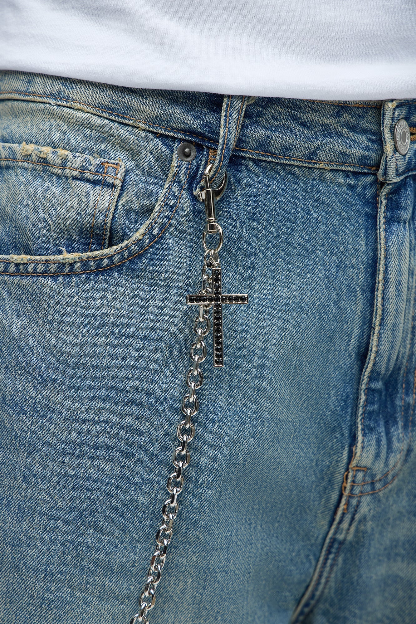 Sacred Steel Pant Chain - Silver