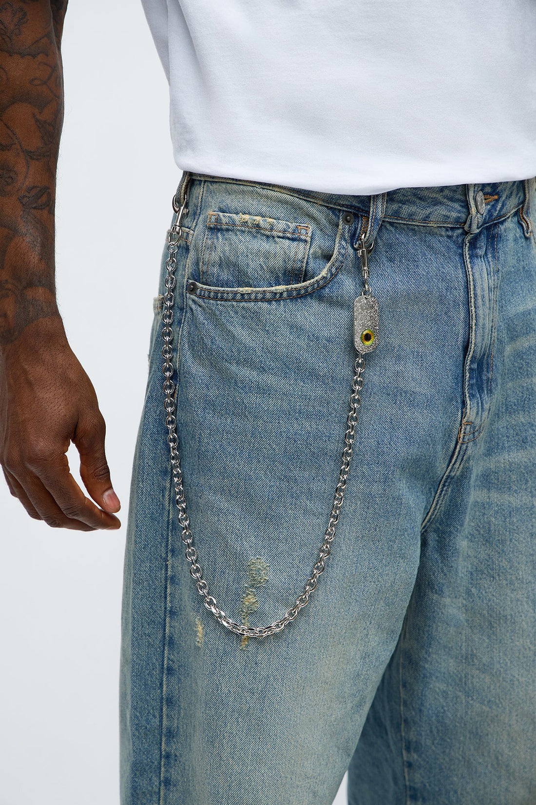 Oracle Pendant Pant Chain - Silver