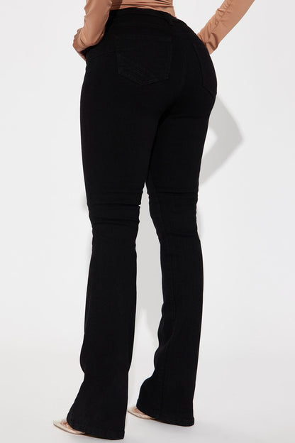 Toledo Sculpting Stretch Bootcut Jeans - Black