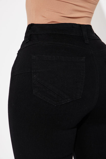 Toledo Sculpting Stretch Bootcut Jeans - Black
