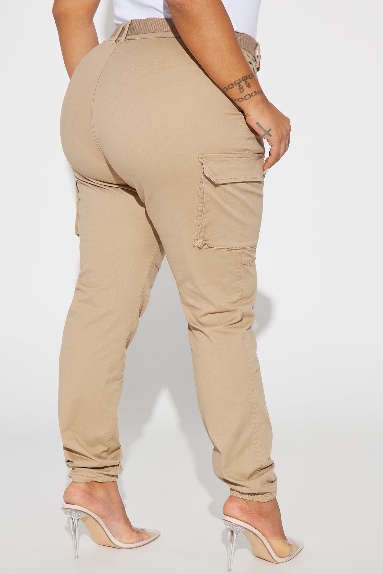 Cadet Khloe Oversized Cargo Pants - Khaki