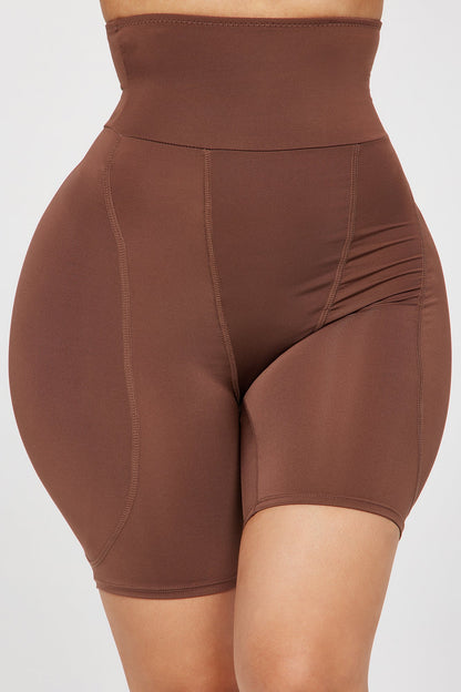 Looking Curvy Padded Hips Shapewear Short - Mocha