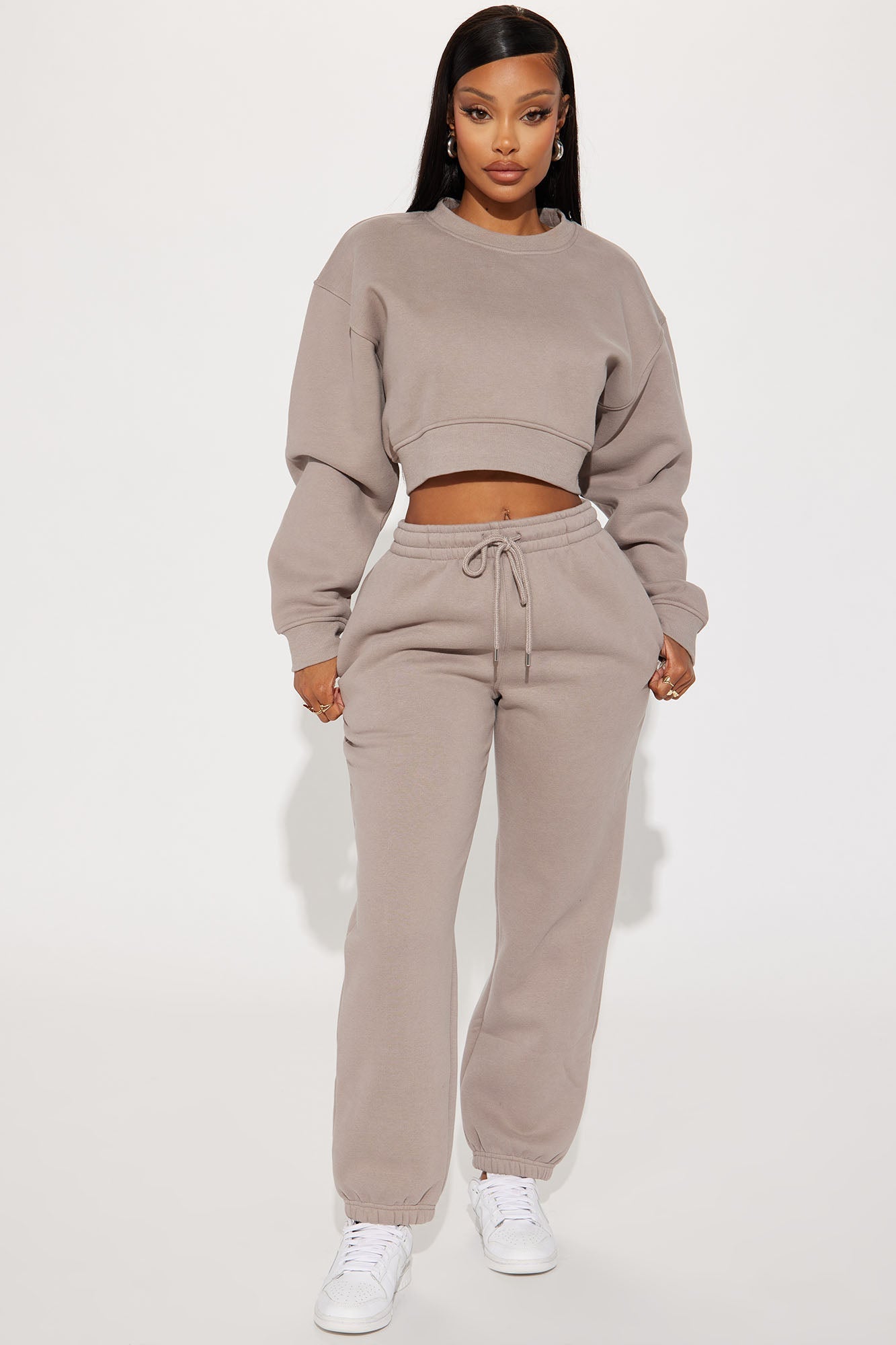 Make It Last Jogger Set - Stone