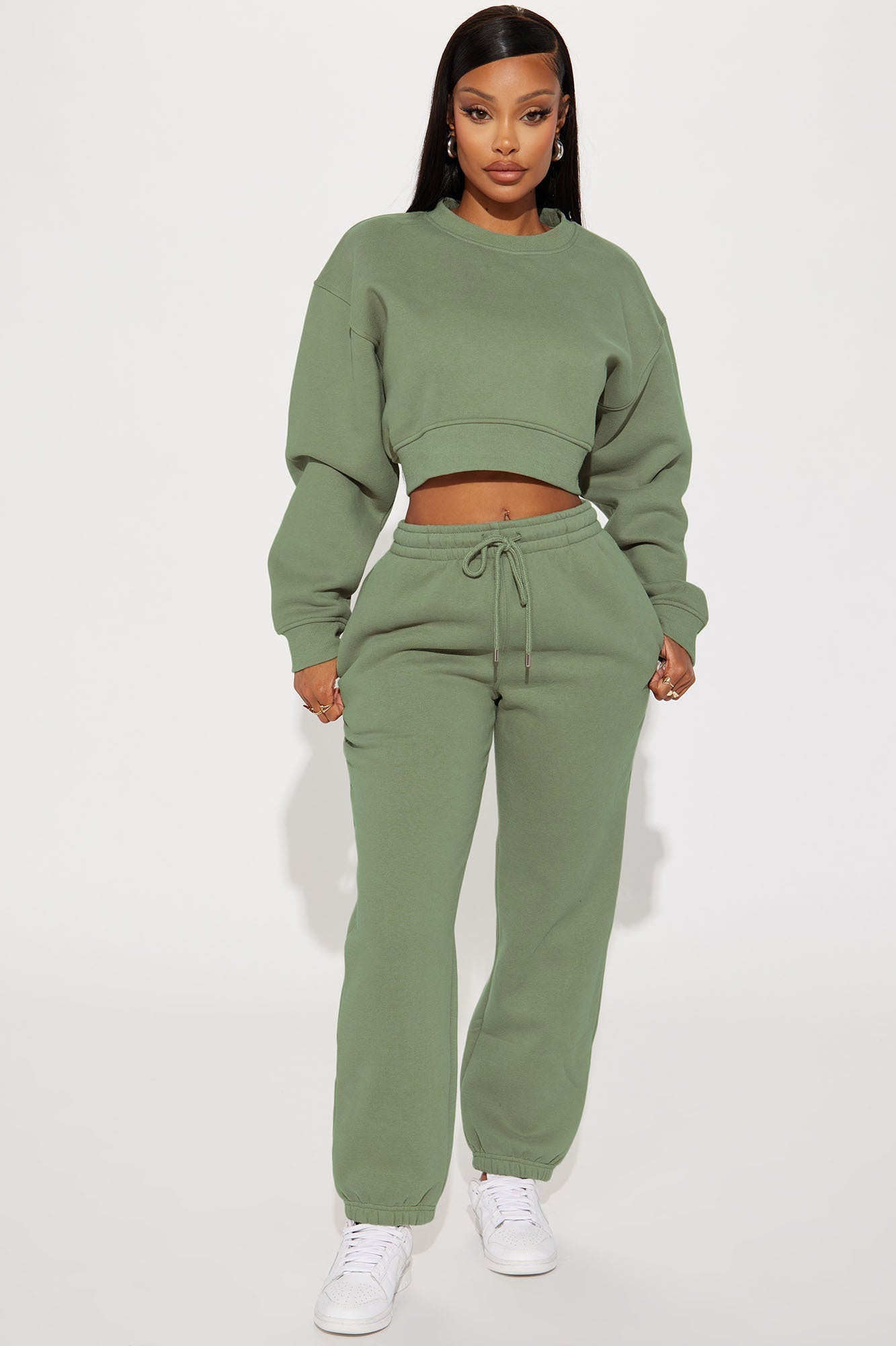 Make It Last Jogger Set - Sage