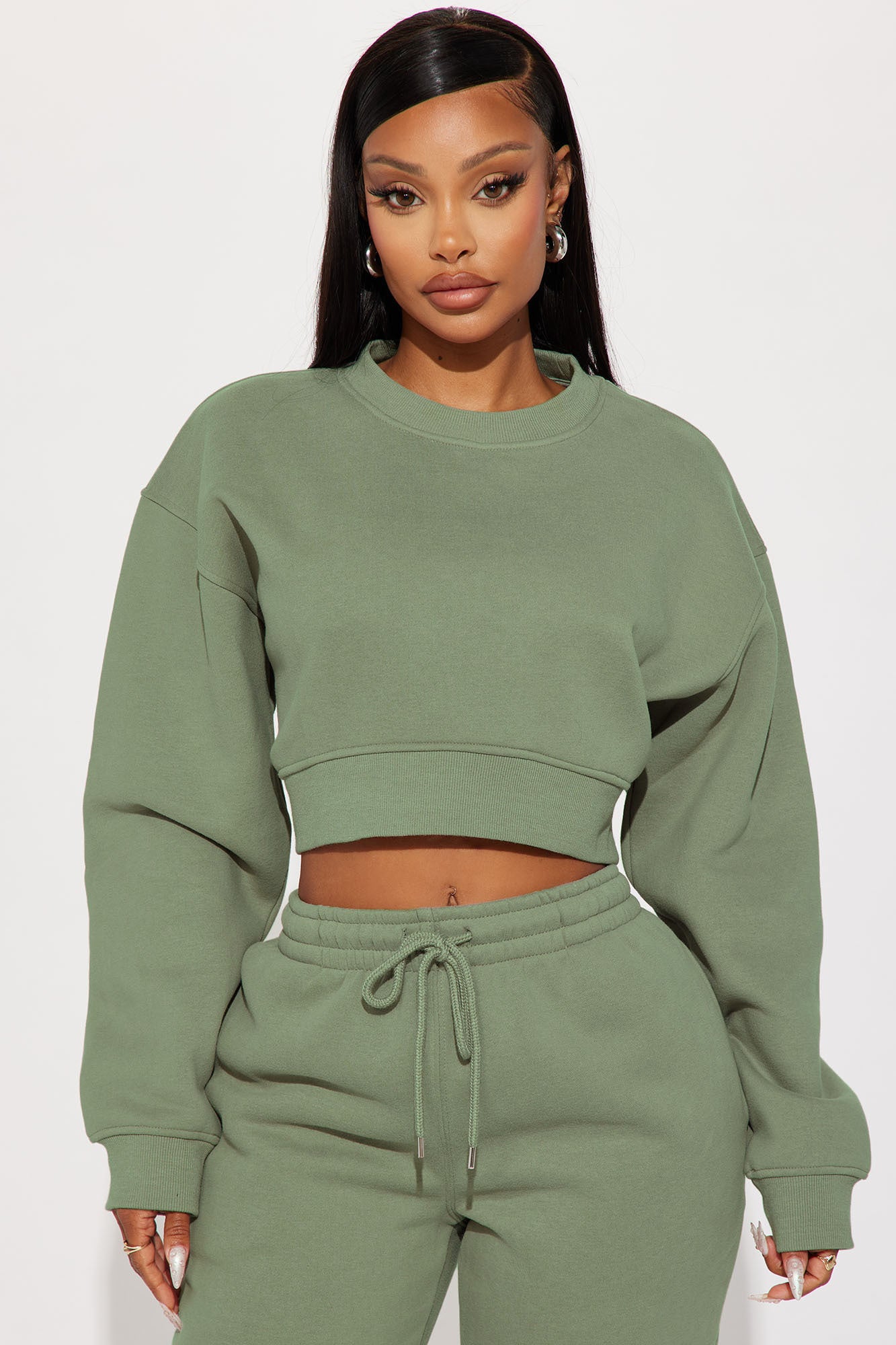 Make It Last Jogger Set - Sage