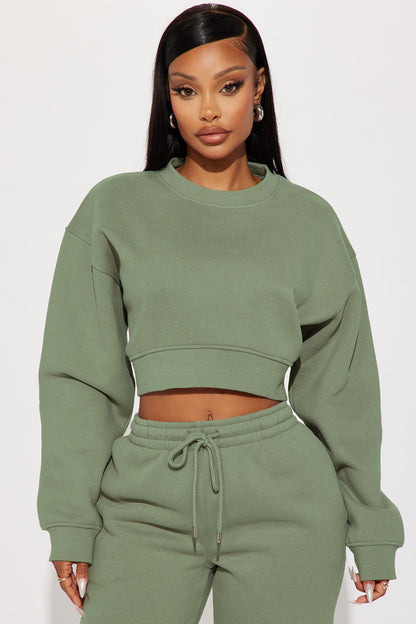 Make It Last Jogger Set - Sage