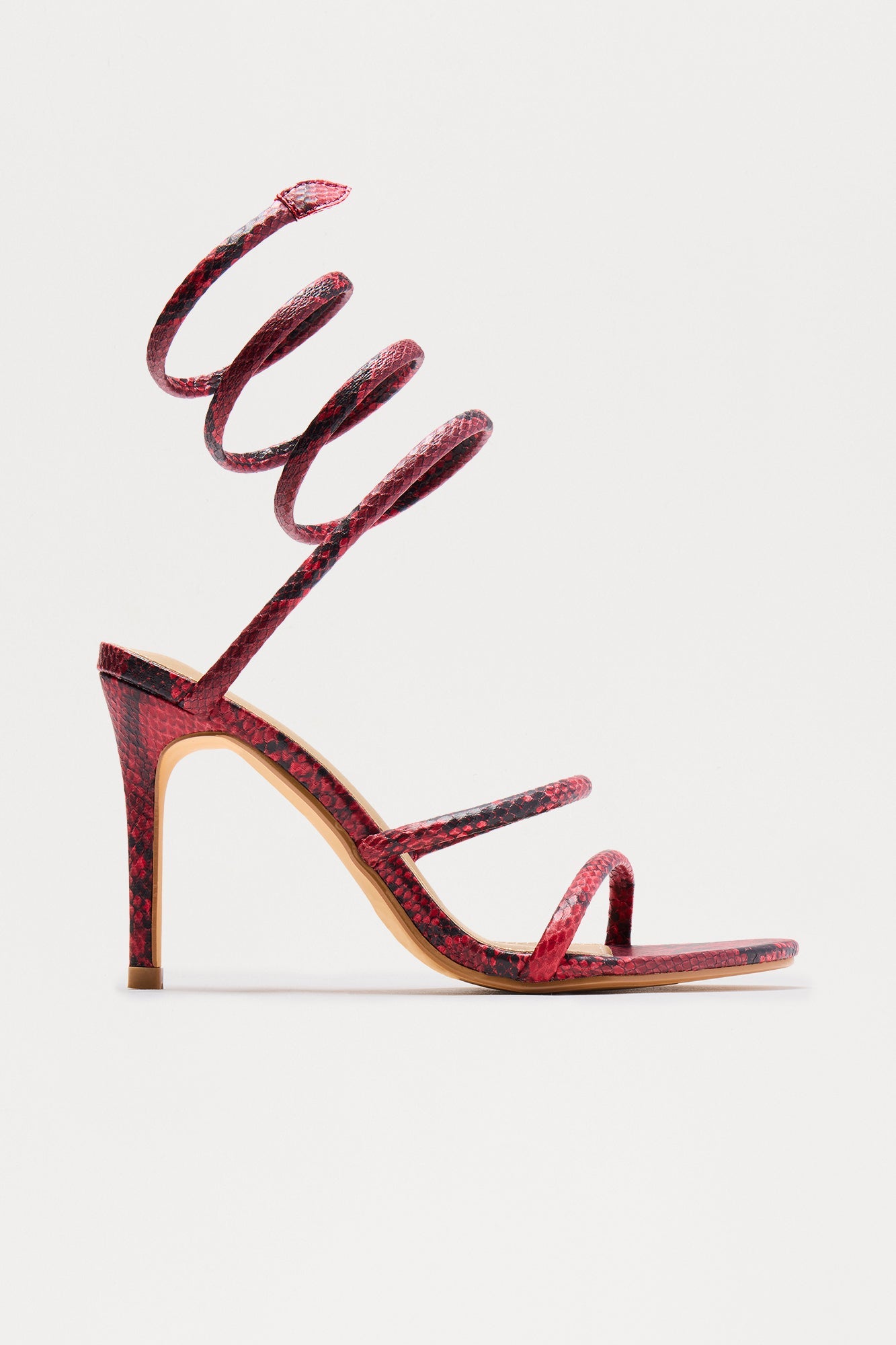 Paton Wrap Up Heels - Burgundy