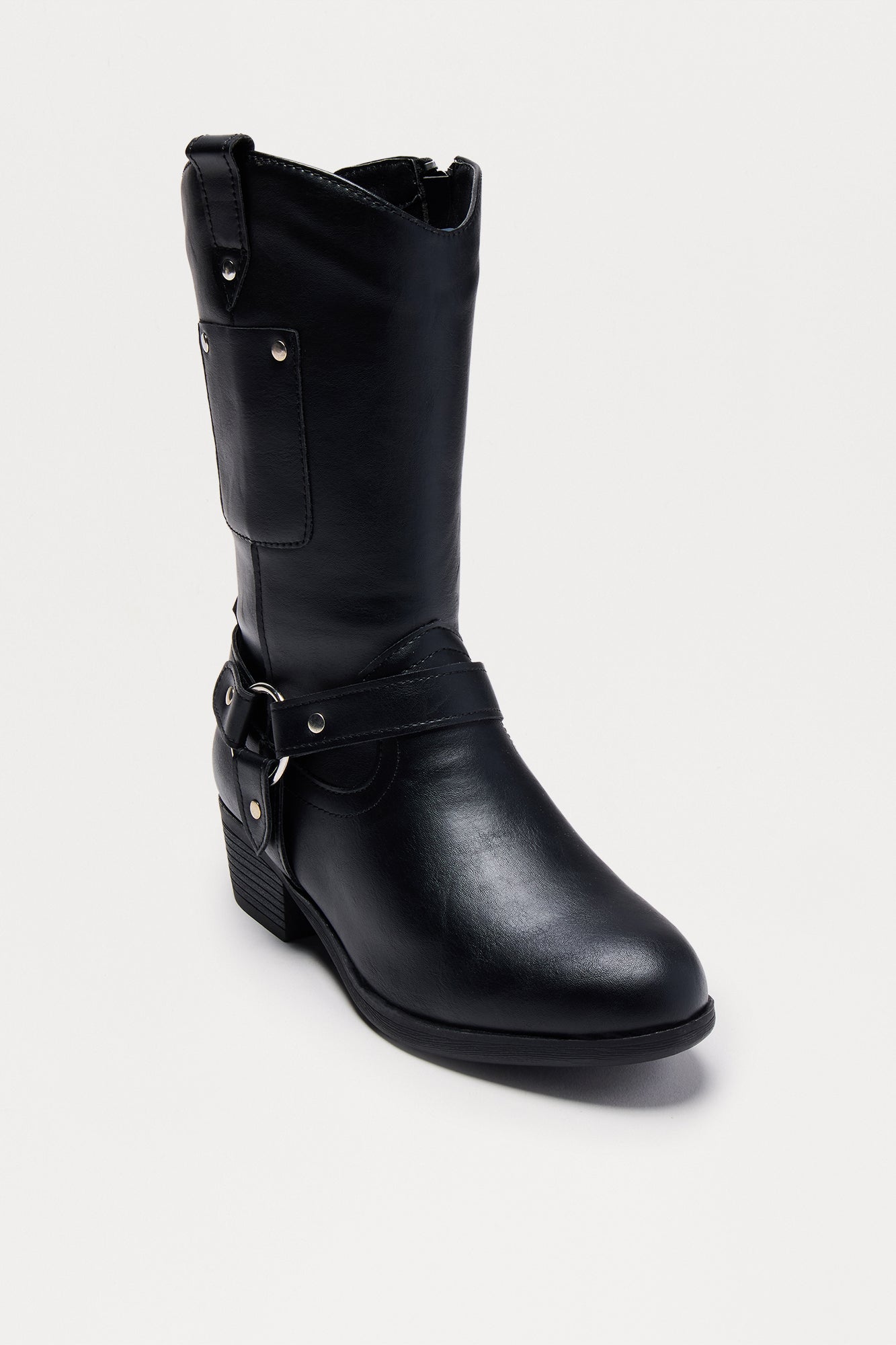 Mini Georgia Cowboy Boots - Black