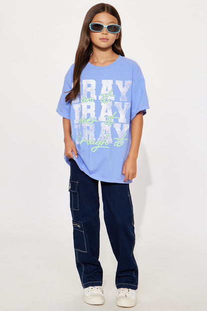 Mini Pray On It Tee - Violet