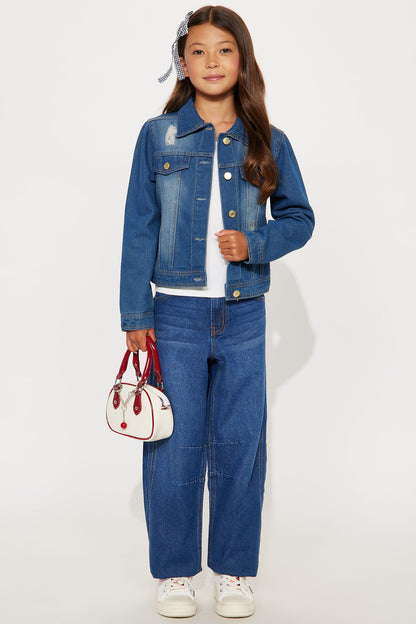 Mini Keeps Getting Better Denim Jacket - Dark Wash