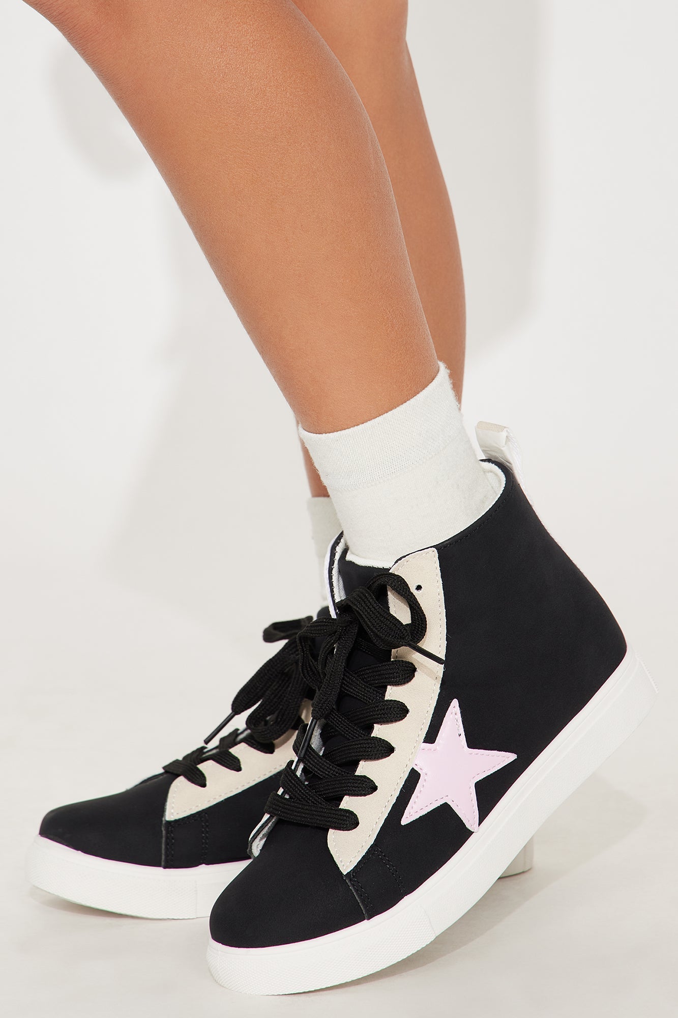 Mini Shining Like A Star High Top Sneaker - Black