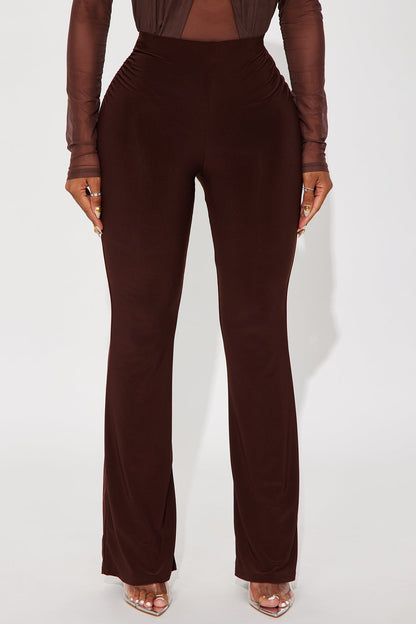 Waiting On You Flare Pant 32″ - Chocolate