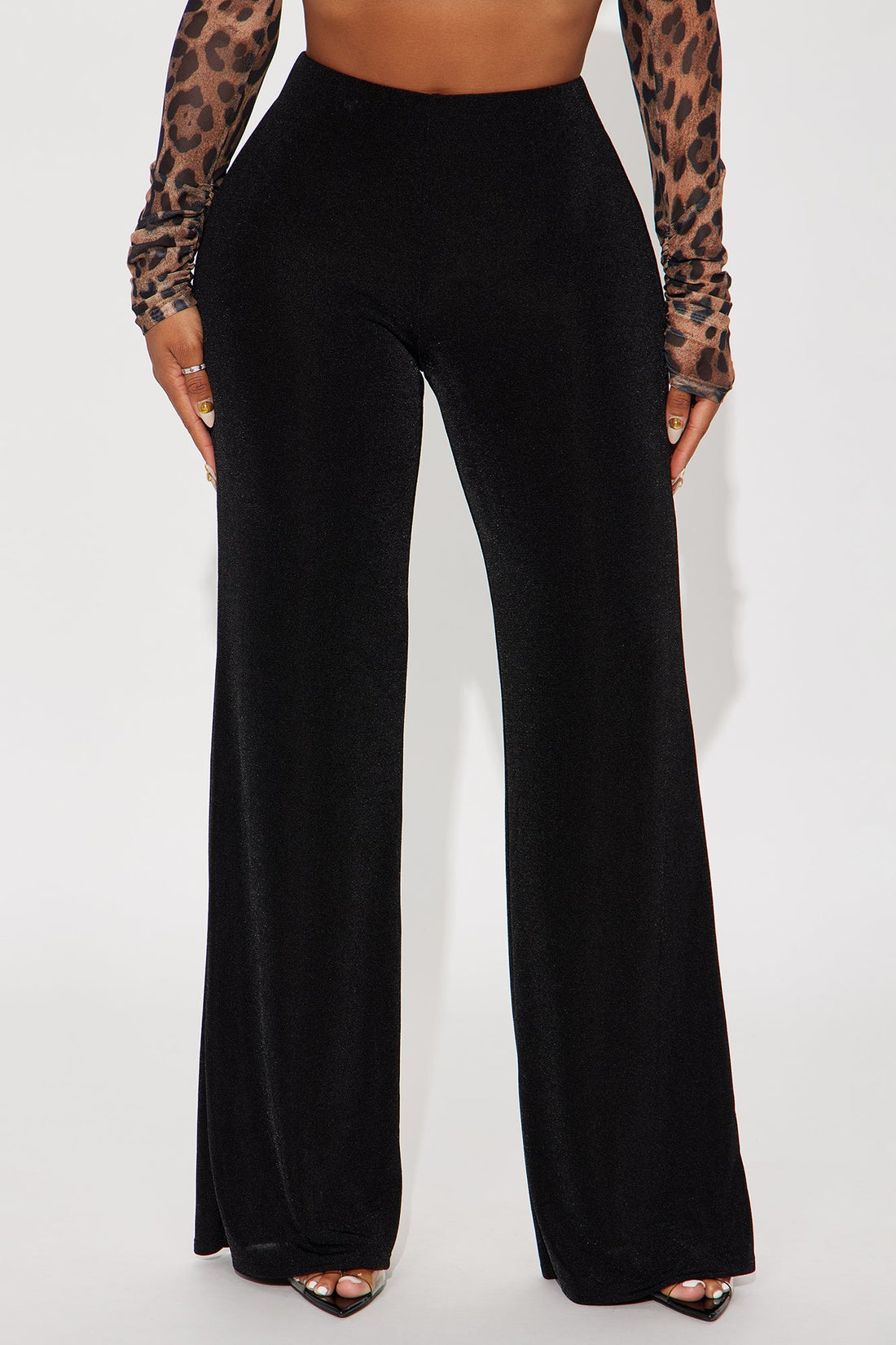 Not Your Average Slinky Wide Leg Pant 32″ - Black
