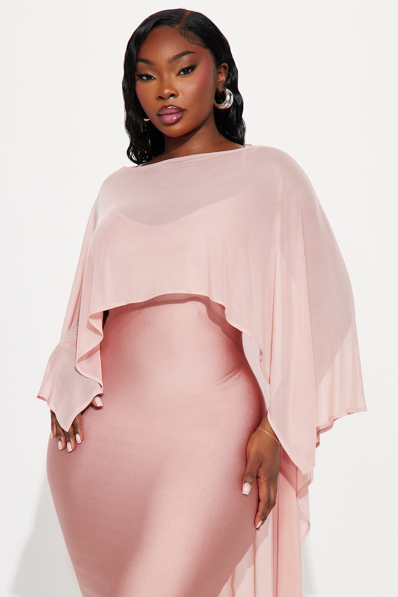 Staying True Satin Maxi Dress - Mauve