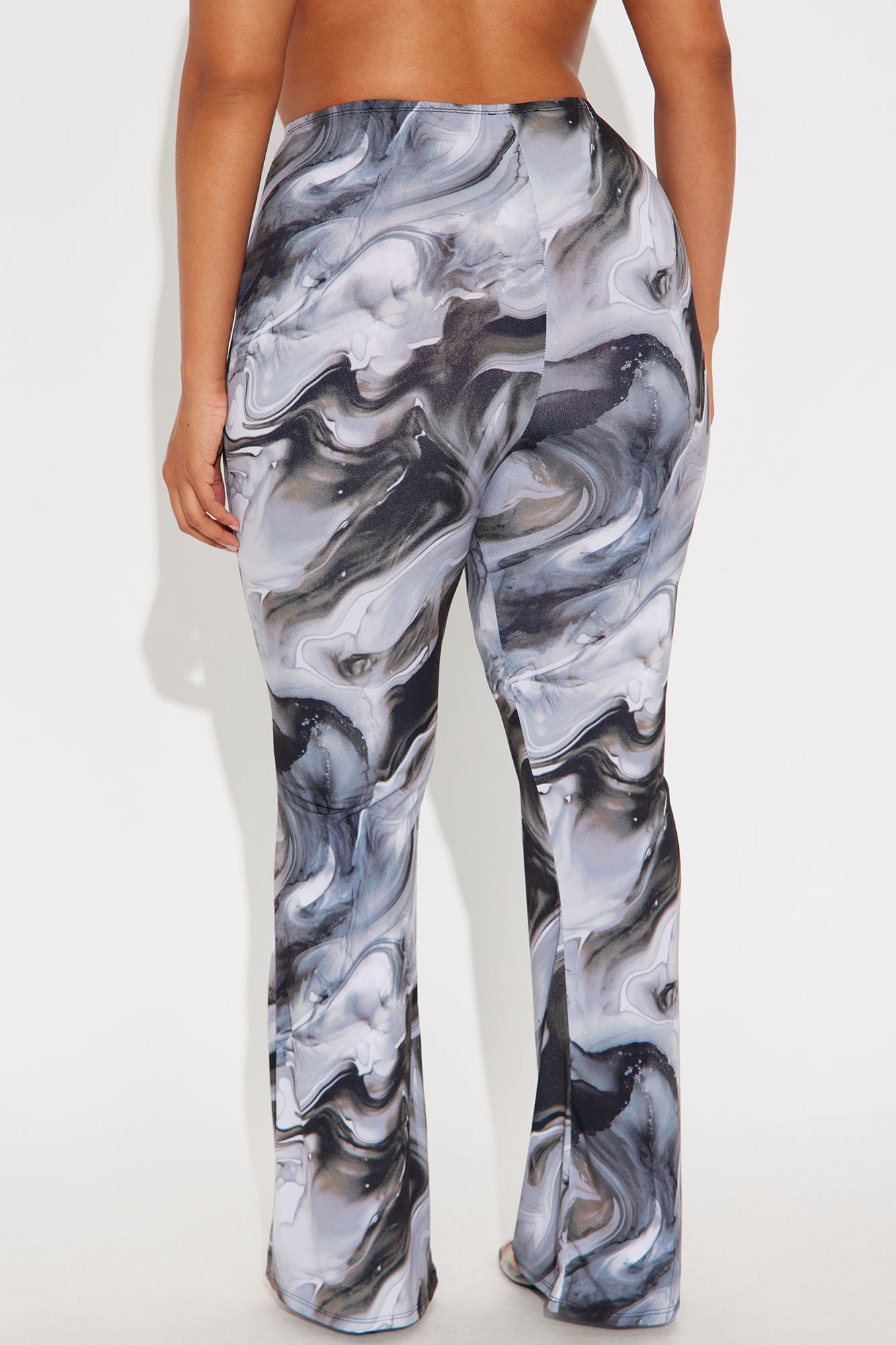 Azani High Rise Flare Leg Pant 33 - Grey/combo