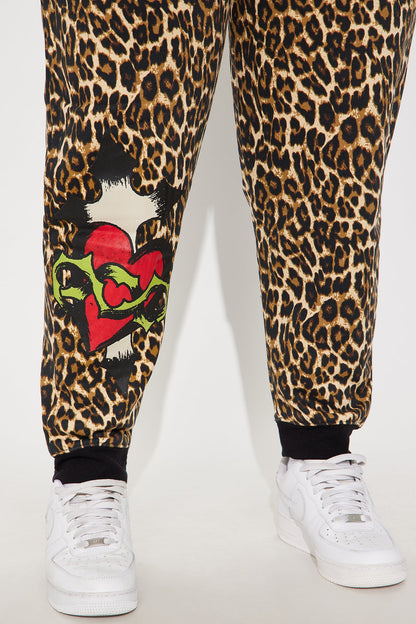 Ed Hardy Leopard Love Jogger - Leopard