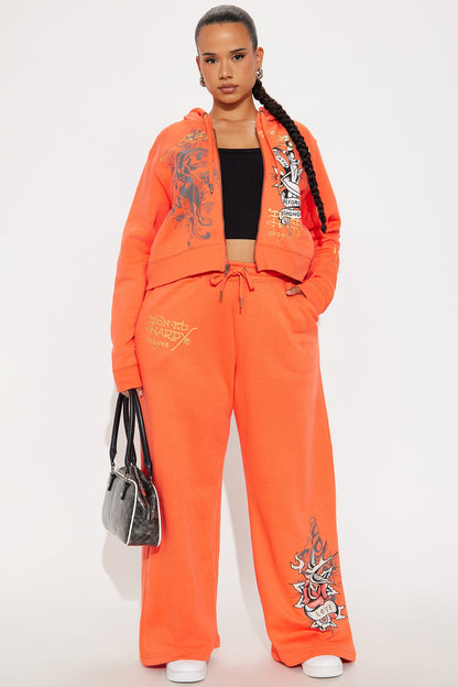 Ed Hardy Panther Rose Pant - Peach
