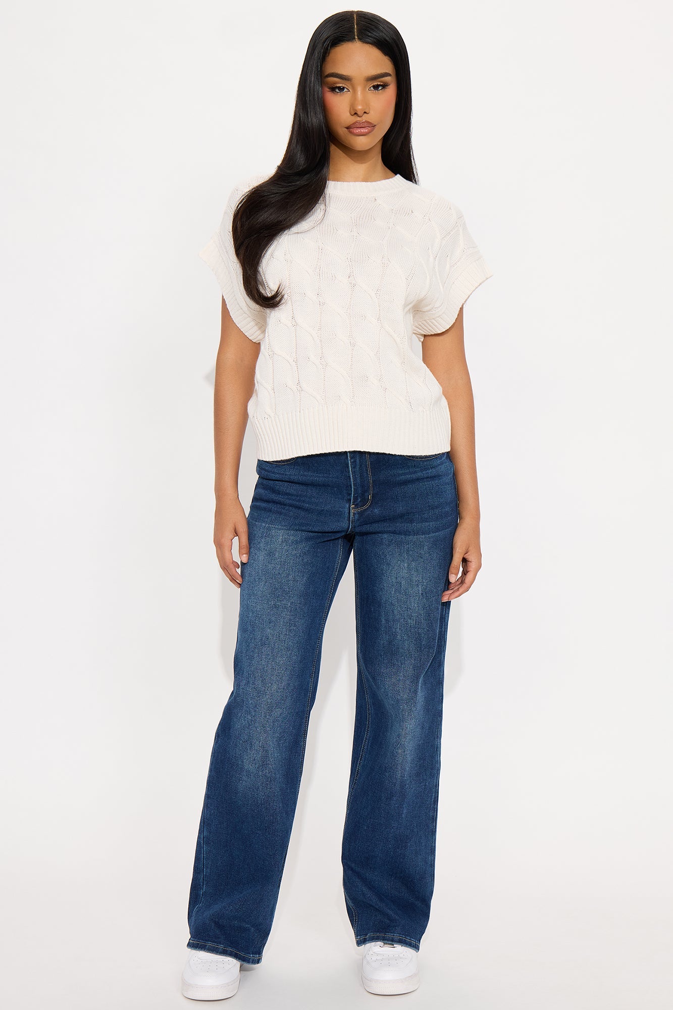 Calm Vibes Sweater Vest - Cream