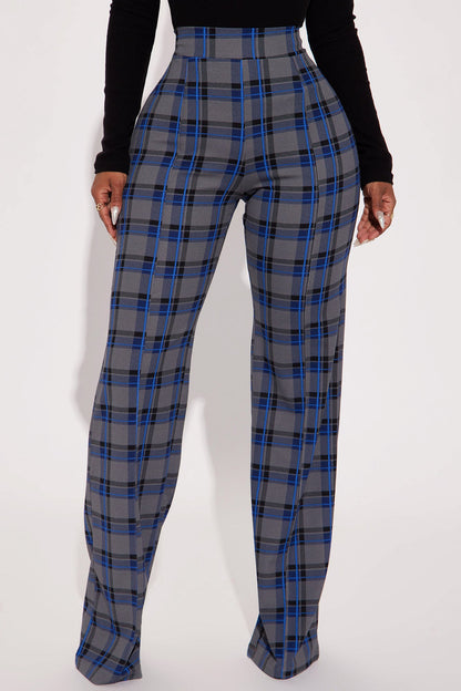 Victoria High Waisted Dress Pant - Grey/combo