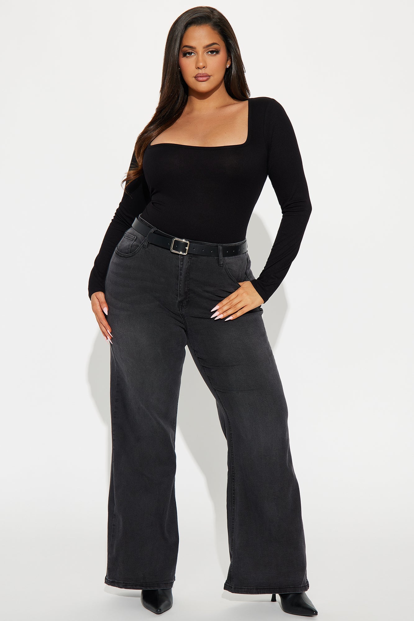 Issa Ribbed Top - Black
