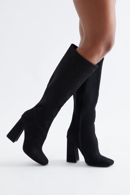 Clydes Knee High Boots - Black