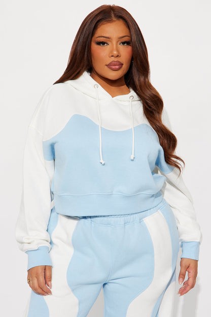 Head In The Clouds Sweatsuit Set - Blue/combo