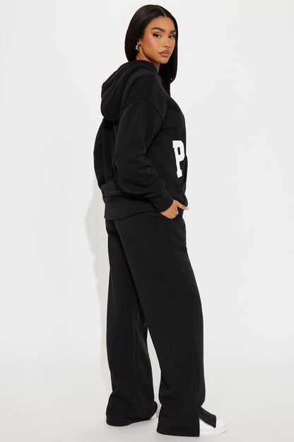 Setting Intentions Fleece Sweatsuit Set - Black