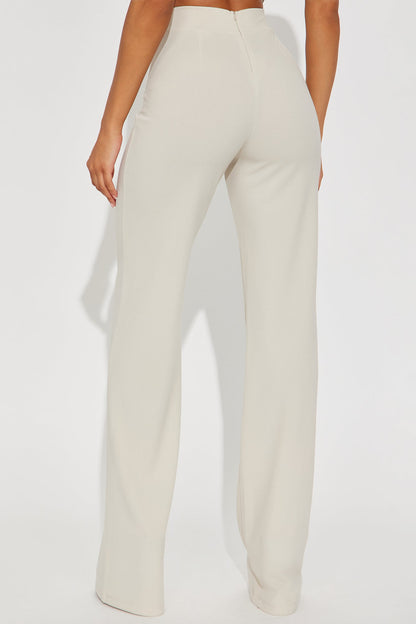 Tall Victoria High Waisted Dress Pants - Oatmeal