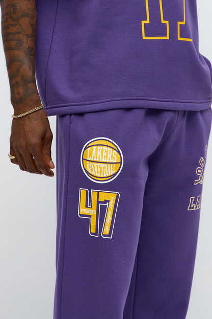 Lakers Basketball Sweatpants - Purple