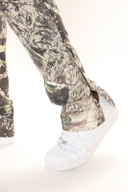 Worker Slim Cargo Pants - Green/combo