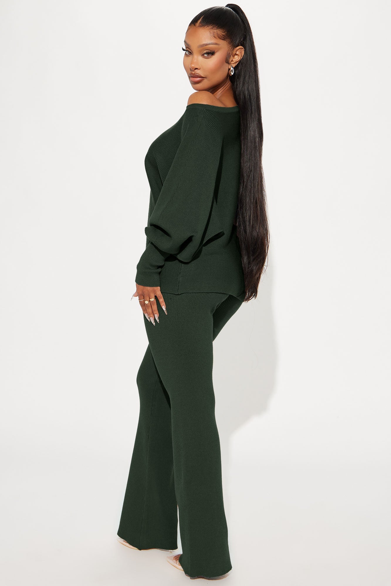 Elise Sweater Pant Set - Hunter