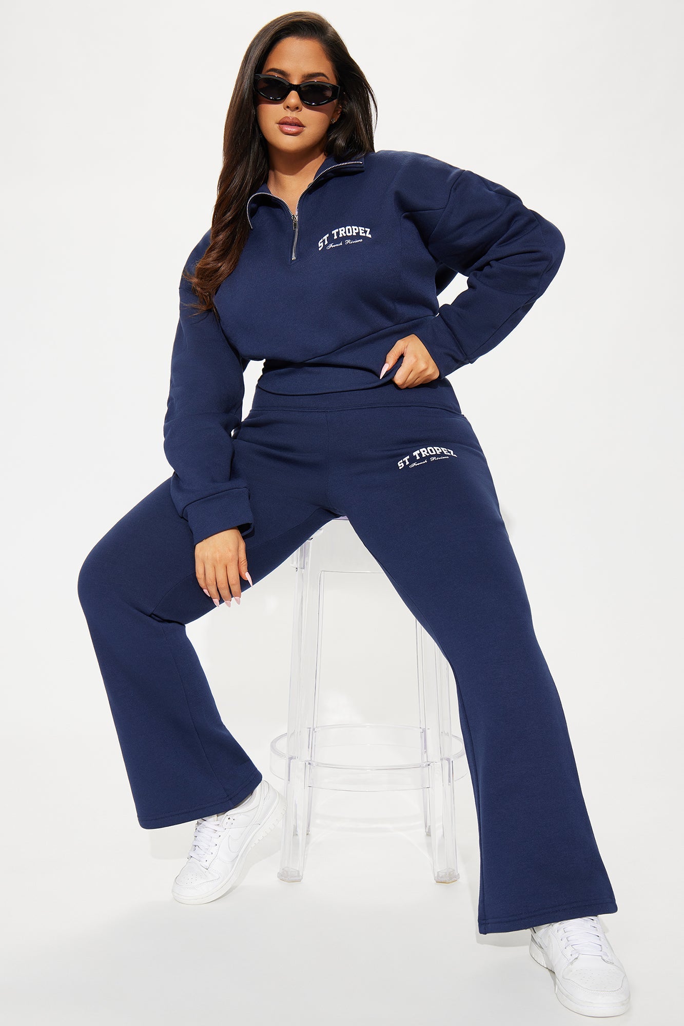 St. Tropez Polo Sweatshirt - Navy