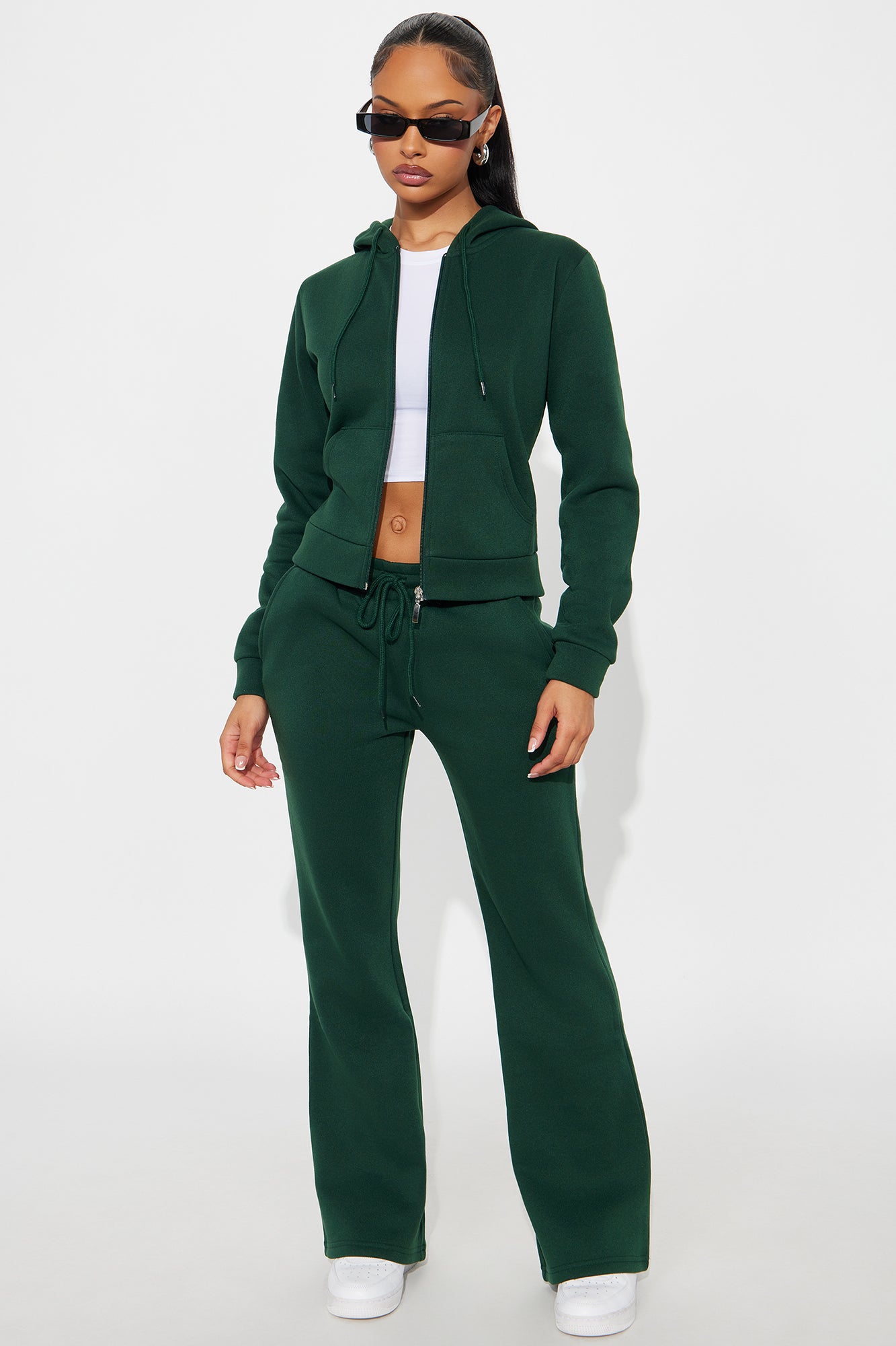 Candice Zip Up Hoodie - Hunter