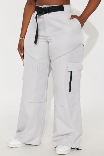 Run You Out Of Town Belted Cargo Pant 32 - Grey
