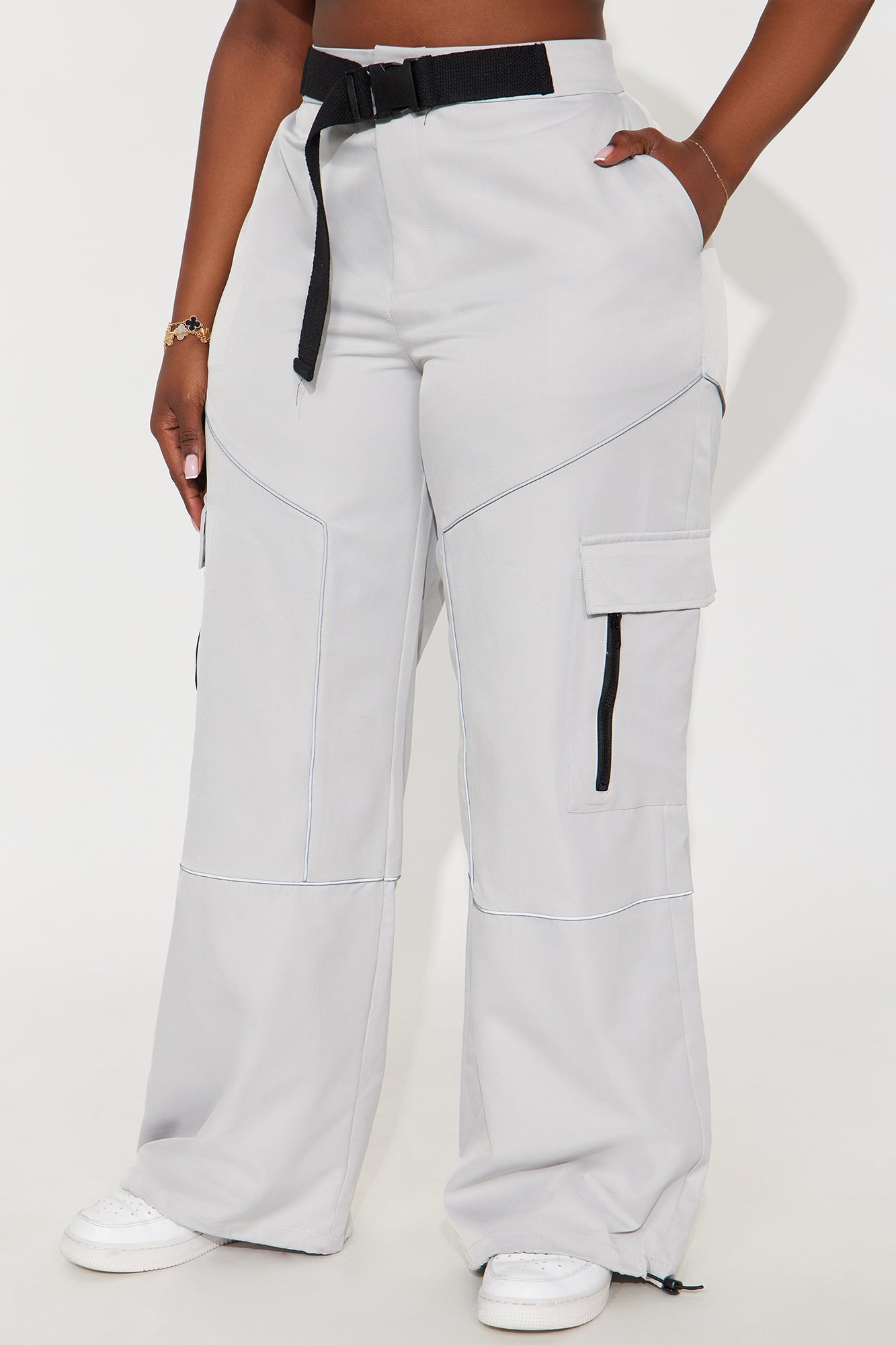 Run You Out Of Town Belted Cargo Pant 32 - Grey