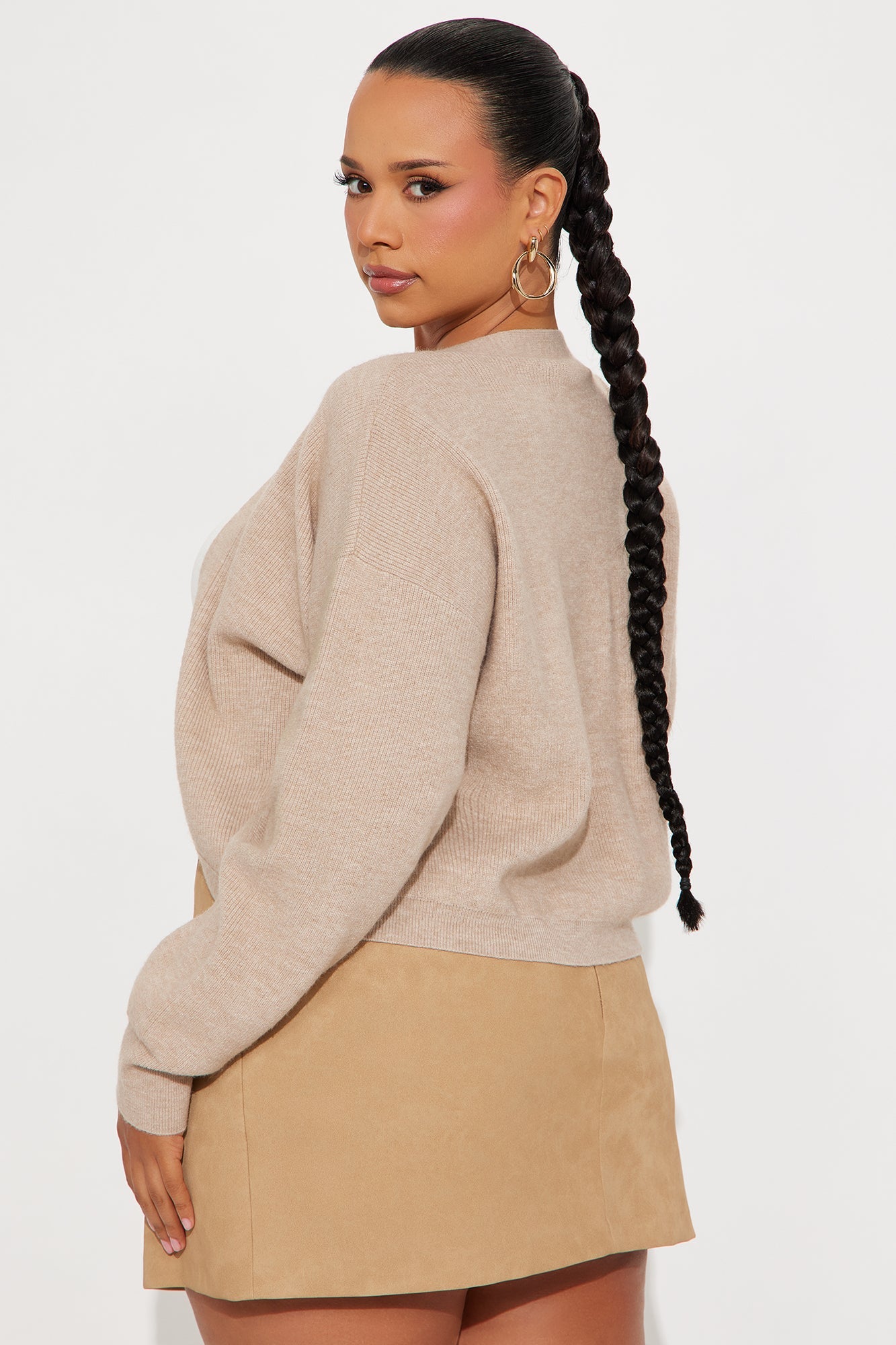 Ocean Breeze Shrug Sweater - Taupe