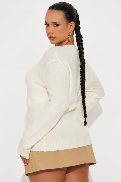 Comfort Club Cardigan - Cream