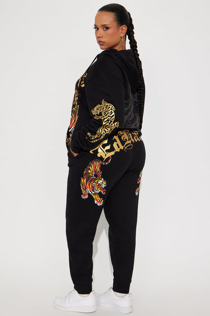 Ed Hardy Deja Vu Tiger Jogger - Black