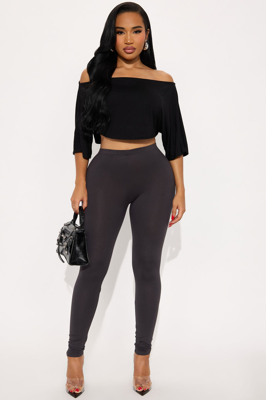My Number One Leggings - Charcoal