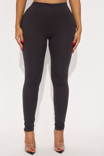 My Number One Leggings - Charcoal