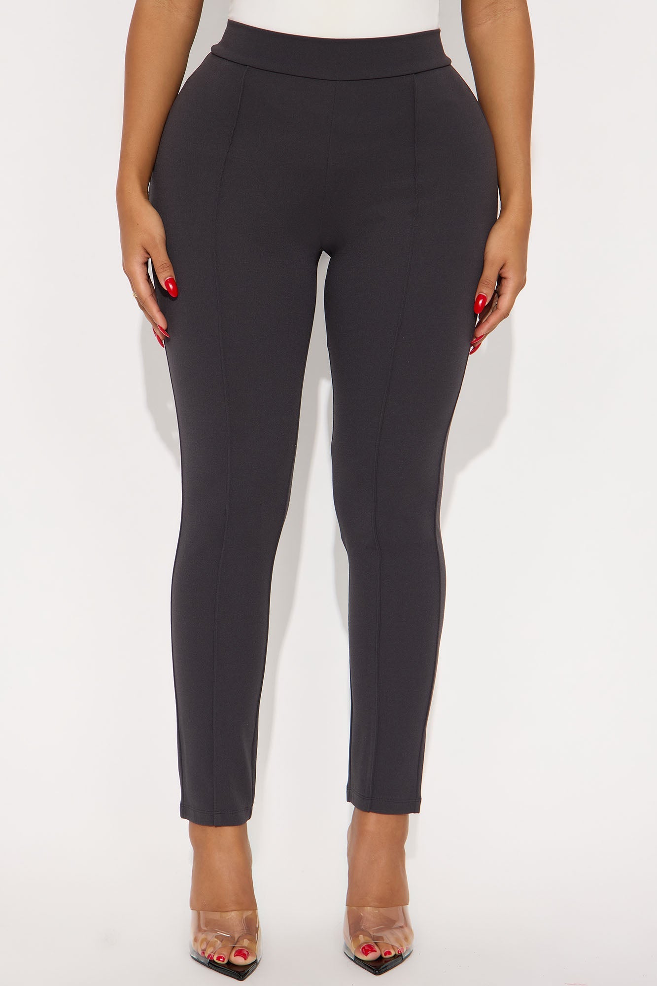Vicky Skinny Pant - Charcoal