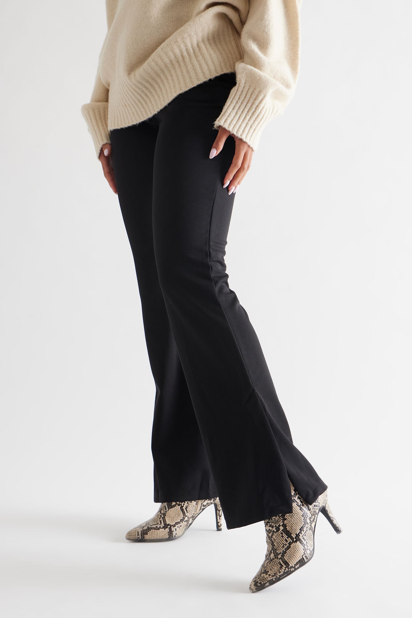 Sora Ankle Booties - Beige/Brown
